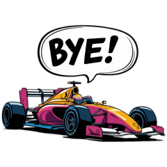 英語でドライブ！レーシングスタンプ