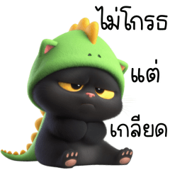 ดำเกิง แมวน่ารักใส่ชุดไดโน 1_48