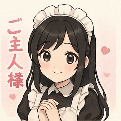癒し系メイドちゃんのLINEスタンプ2