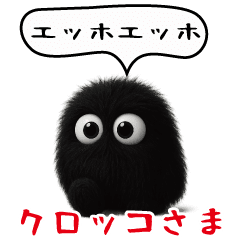 Black fluffy creature