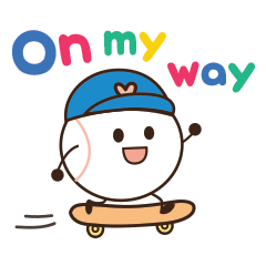 ロサンゼルスで野球応援スタンプ英語版