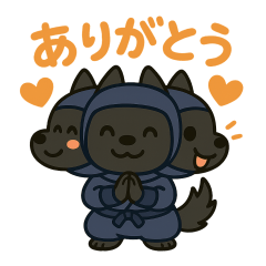 Cute ninja kerberos sticker 001