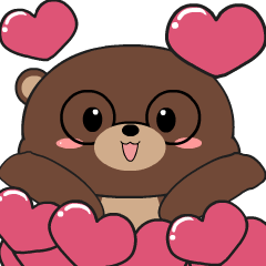 Fluffy Bear : Animated Stickers