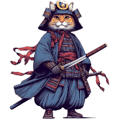 [For arrangement] Samurai cat