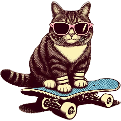 [For arrangement]Cat SK8