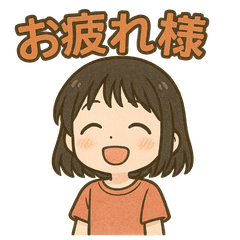 Cute girls' everyday stickers 3