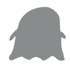 Movingmonochromeghostwith50%transparency