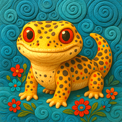 Cute Clay Gecko!