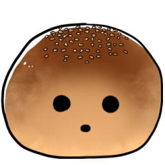 anpan with a face of joy