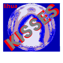 KISSES stamp and  XOXO stamp of lihua 2