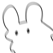 Speech bubble rabbit