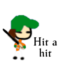 野球選手のスタンプ（旧ユニフォーム）