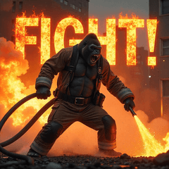 Gorilla Firefighter.