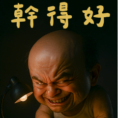 怪阿北-蒼老又陰險表情包