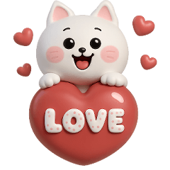 White Cute Cats (No text)