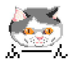 猫のドット絵 Line スタンプ Line Store