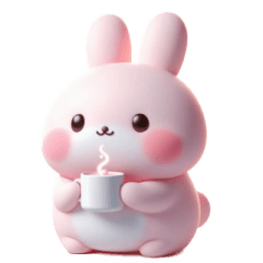Pink Bunny Lazy Daily Life