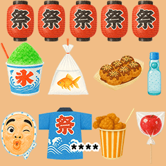 【カスタム】エンジョイ夏祭り イラストver