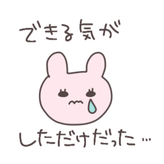言い訳うさぴこ