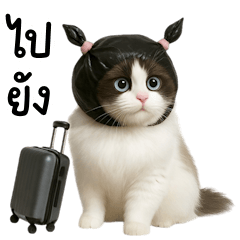 Cute Cat Tied in Plastic Bag (BIG)