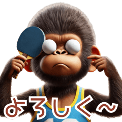 Kids Gorilla x Table Tennis!3D Realistic
