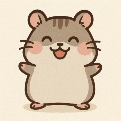 Cute Dwarf Hamster Life Daily Stickers