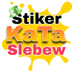 stiker Kata Slebew 01