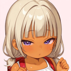 Little sister in wheat color