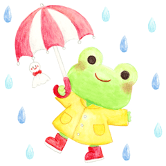 Weather stickers for the rainy season
