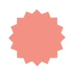 Simple mark with 50% transparency