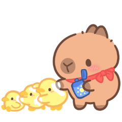 Capybara Summer Festival cute Chat