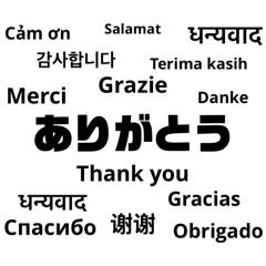 外国語と日本語の日常会話スタンプ1