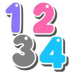 Cute Numbers 05 ( Pastel )