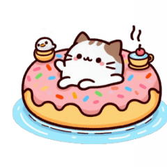 Bath Cat Snack Time,