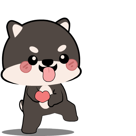 Shiba inu Black 2 : Pop-up stickers