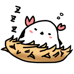 カニエナガの日常（シマエナガ+カニ）