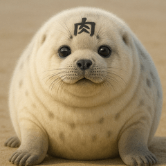 Hyper Cute seal Sticker