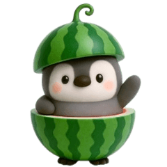 Pastel Penguin 3D -Summer-
