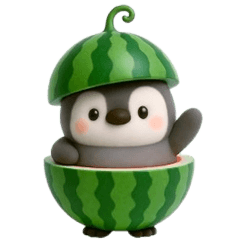 Pastel Penguin 3D -Summer-