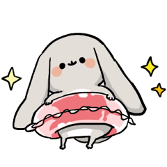 グレーのロップイヤーさん【夏】