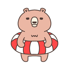 クマのゴロ太（夏・梅雨スタンプ）※修正版
