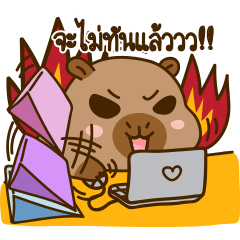 cute chubby capybara V8 [TH]