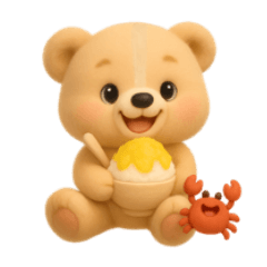 【夏】毎日使える「3Dぬいぐるみくまさん」