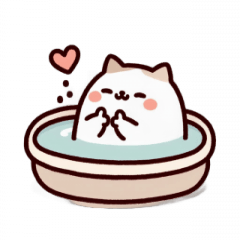 Bath Cat Love You,
