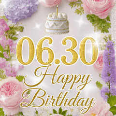 6月後半♡日付入り♡動く誕生日おめでとう