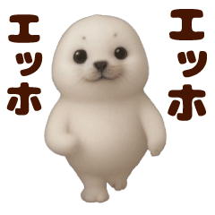 Dancing! Baby spotted seal