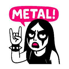 THE GLOOMY BLACK METAL GIRL!!!