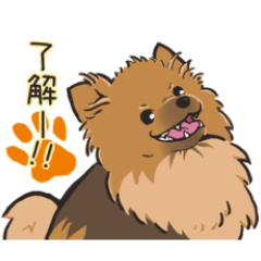 Pomeranian Leo-kun sticker
