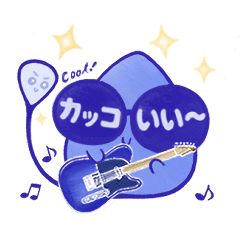 ピックんの日常スタンプ【ブルー】