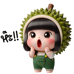 เด็กน้อยหัวทุเรียนน่ารัก